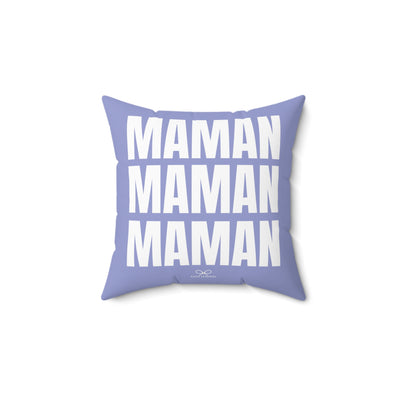 MAMAN PILLOW Faux Suede - Periwinkle - NEWS 12 EXCLUSIVE