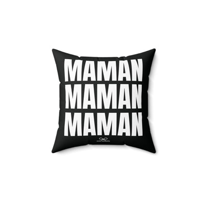 MAMAN PILLOW Faux Suede - Black - NEWS 12 EXCLUSIVE