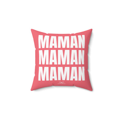 MAMAN PILLOW Faux Suede - Pink - NEWS 12 EXCLUSIVE