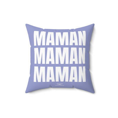 MAMAN PILLOW Faux Suede - Periwinkle - NEWS 12 EXCLUSIVE