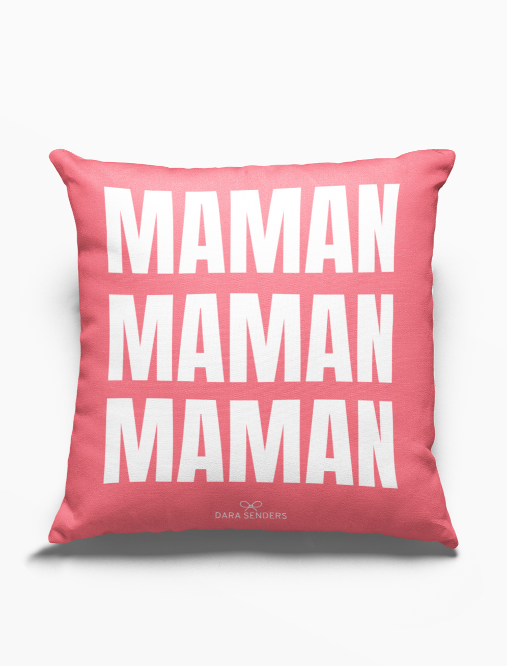 MAMAN PILLOW Faux Suede - Pink - NEWS 12 EXCLUSIVE