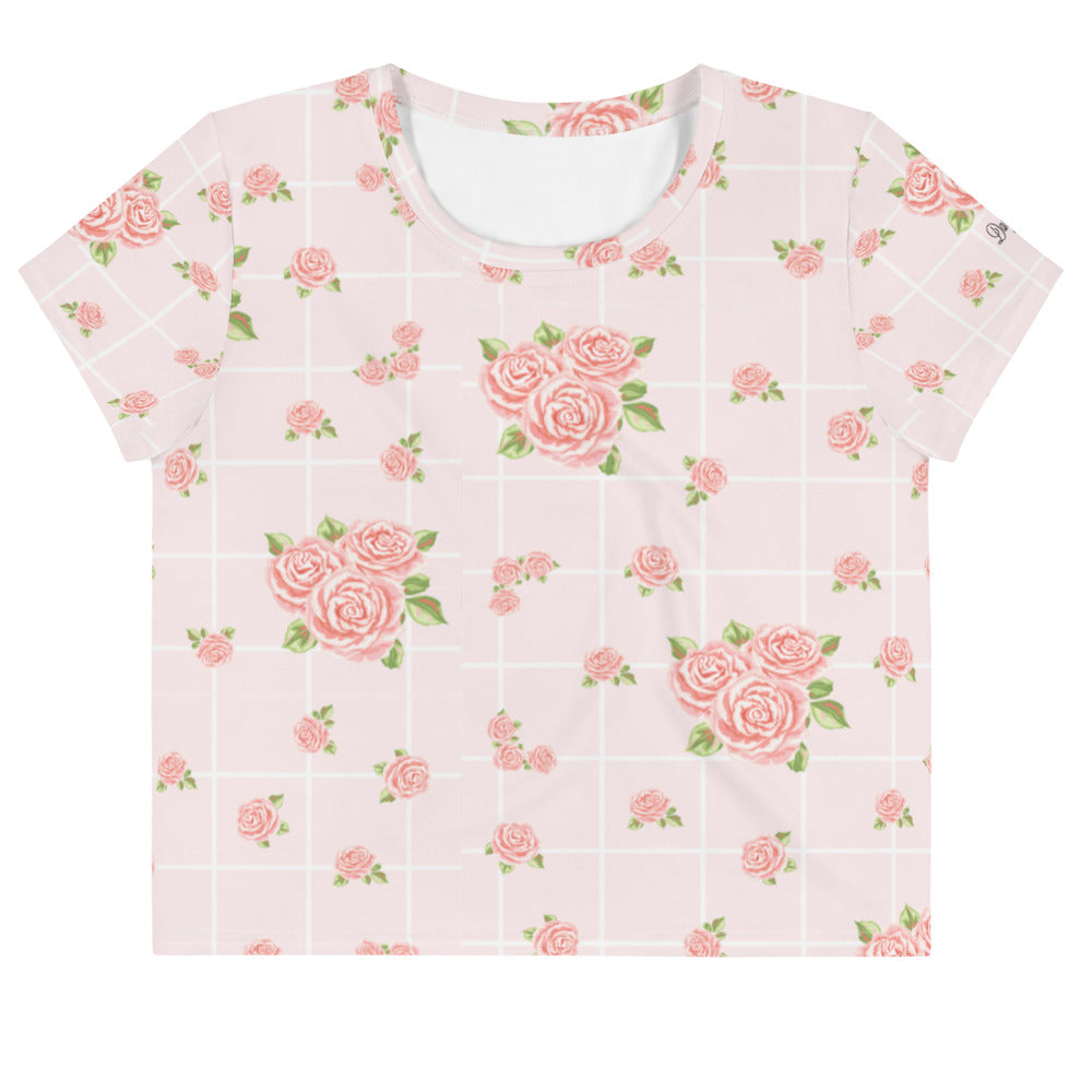 LA VIE ROSE CROP T-SHIRT
