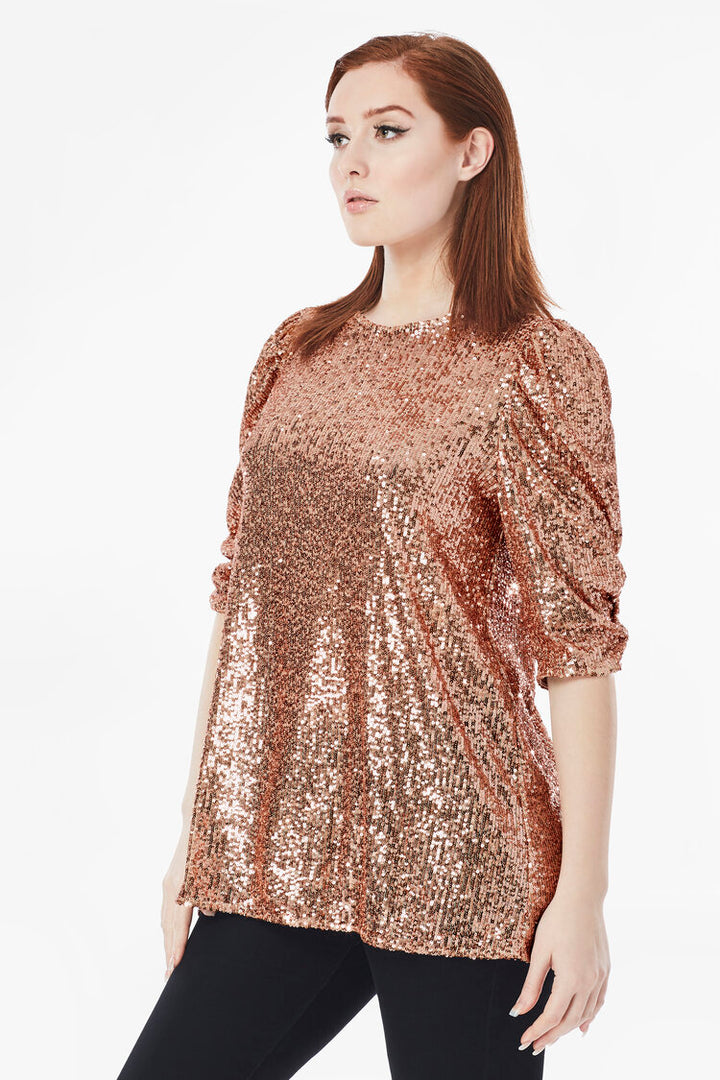 LINDSI SEQUIN BLOUSE