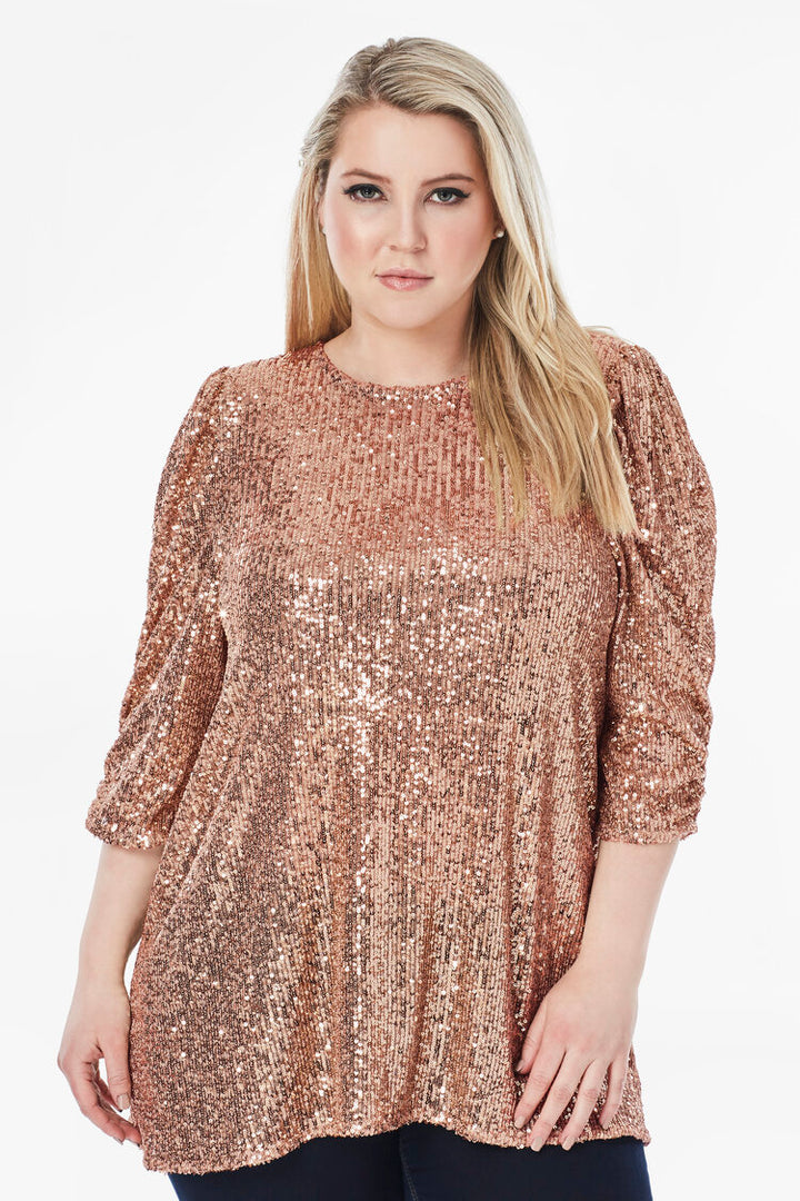 LINDSI SEQUIN BLOUSE