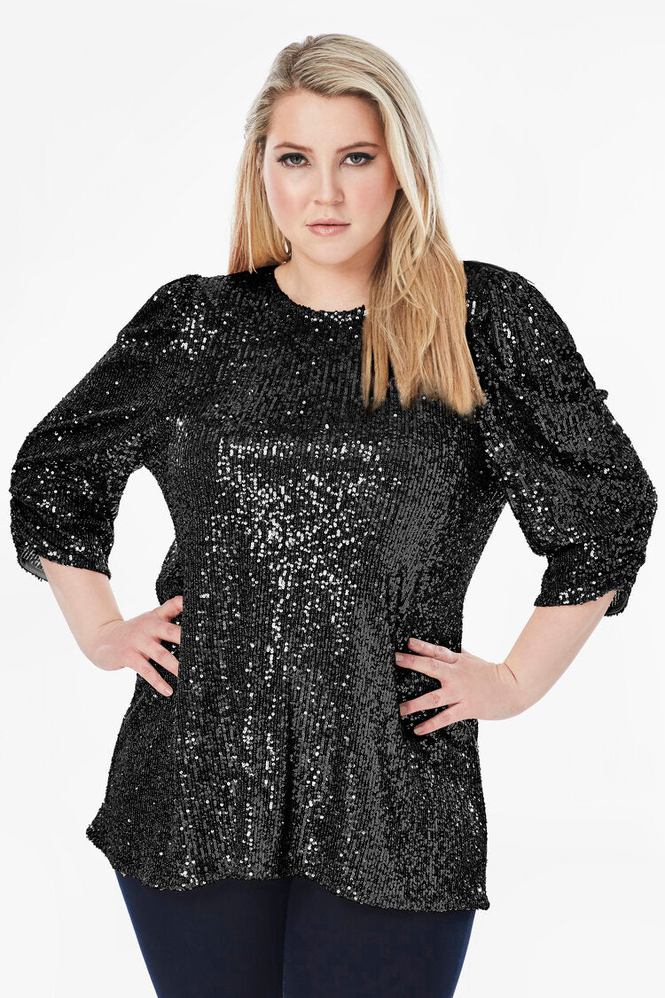 LINDSI SEQUIN BLOUSE