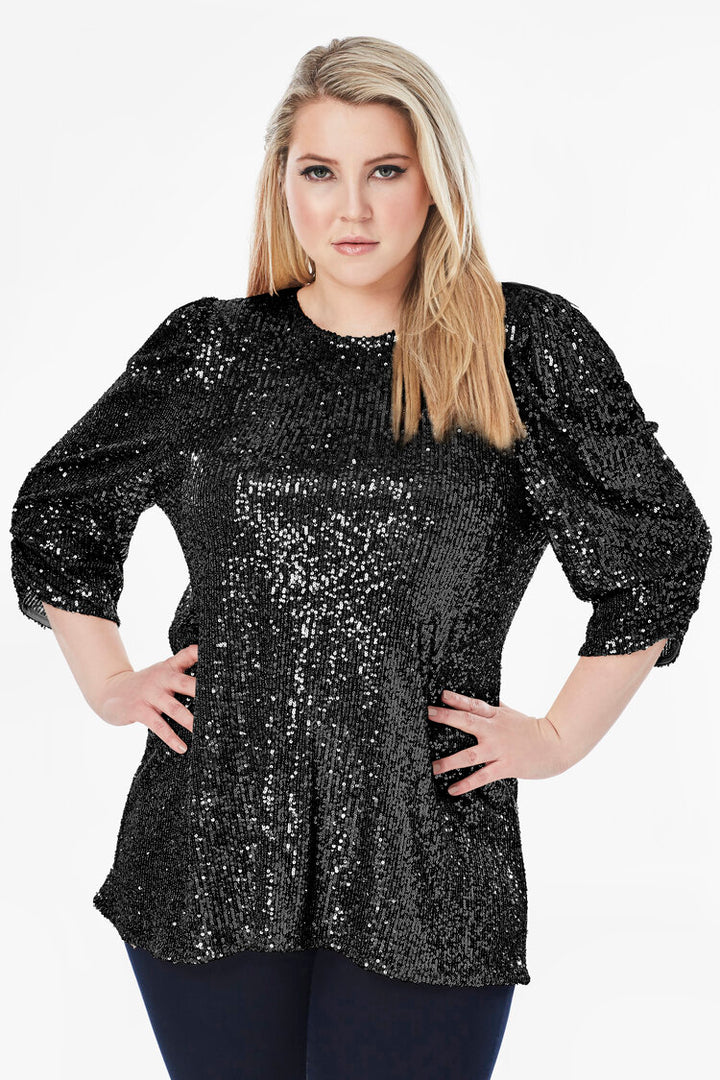 LINDSI SEQUIN BLOUSE