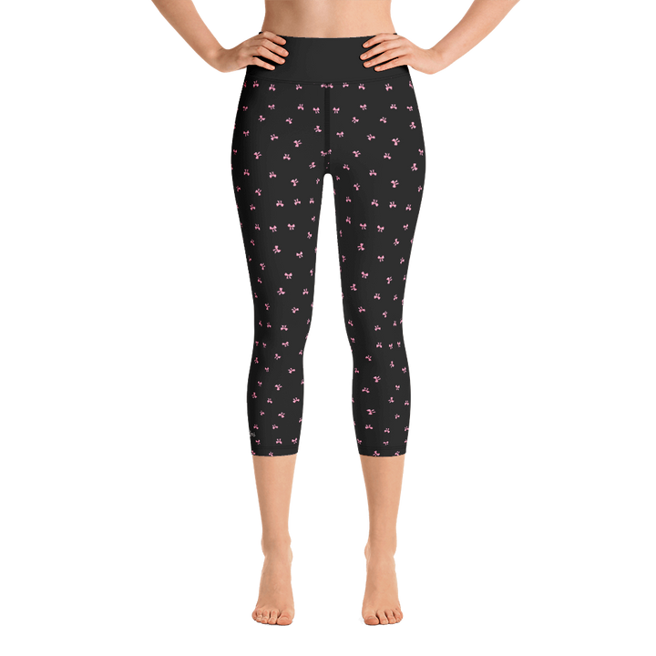 PETIT BOW CAPRI LEGGINGS • BLACK