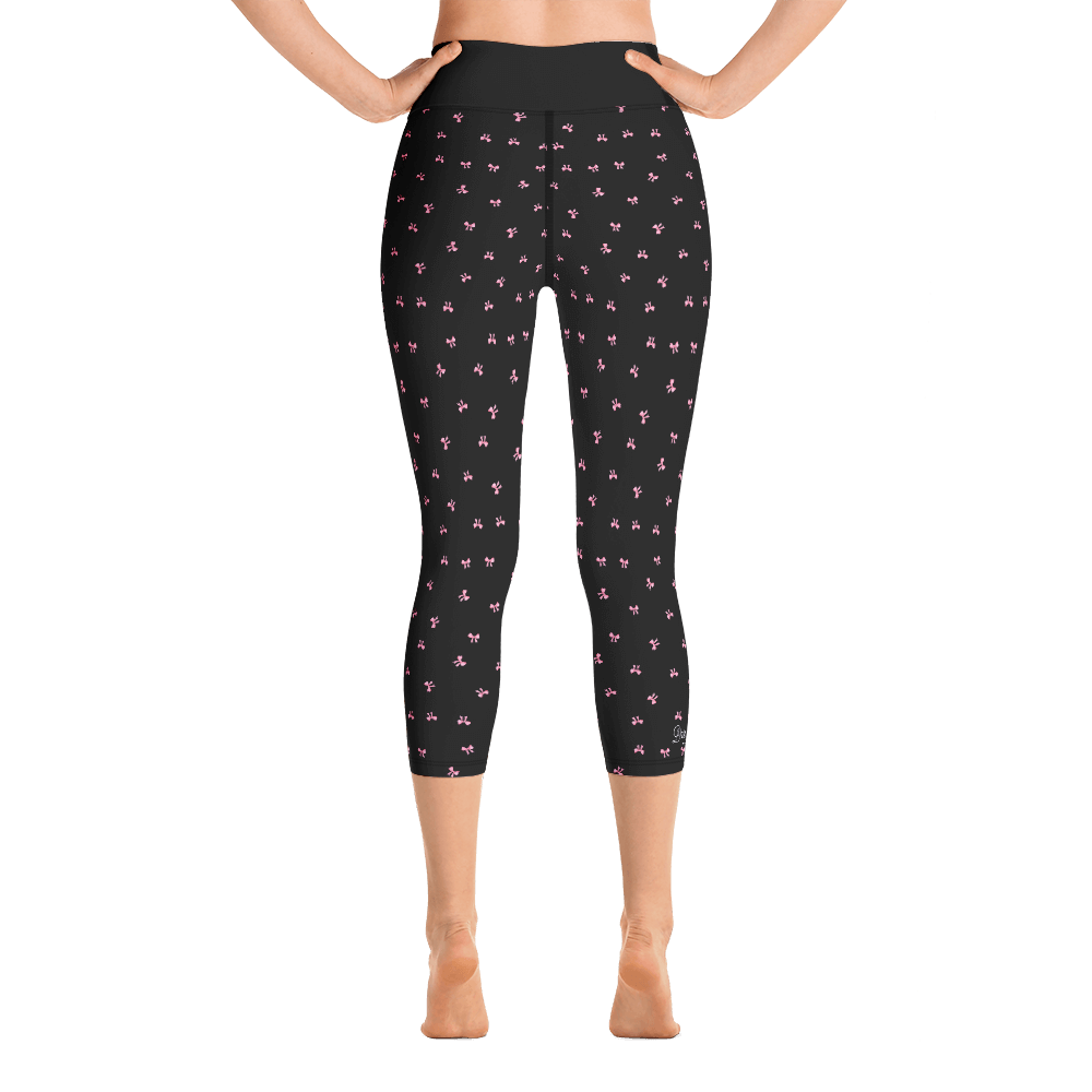 PETIT BOW CAPRI LEGGINGS • BLACK