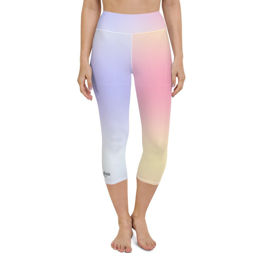 PARISIAN SUNSET YOGA CAPRI LEGGINGS