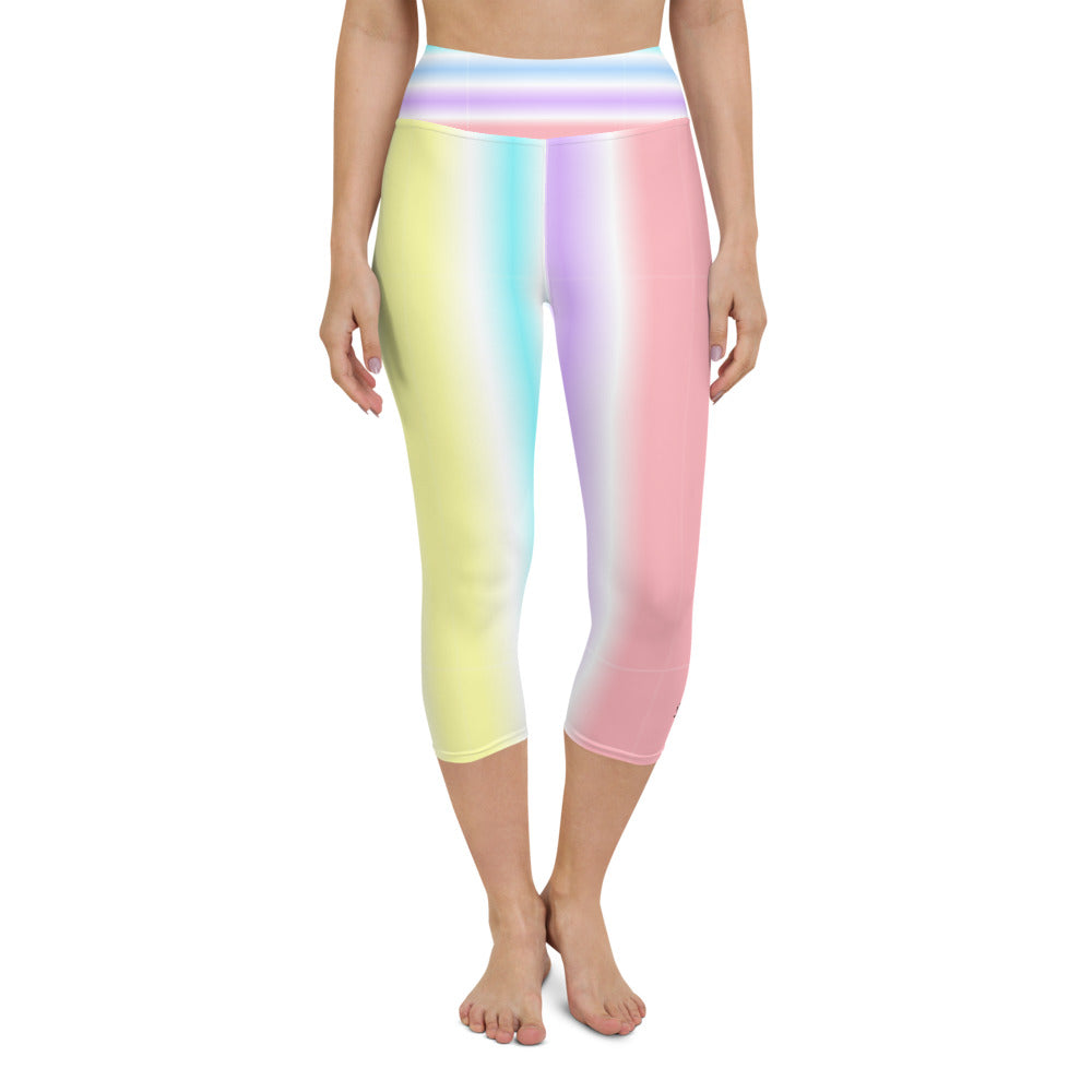 BONBON STRIPE CAPRI LEGGINGS