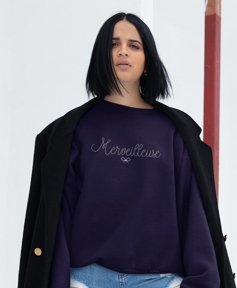 MARVELOUS SWEATSHIRT - EMBROIDERED PULLOVER