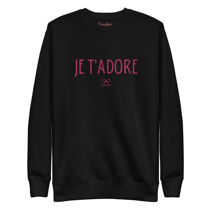 JE T'ADORE • EMBROIDERED PULLOVER