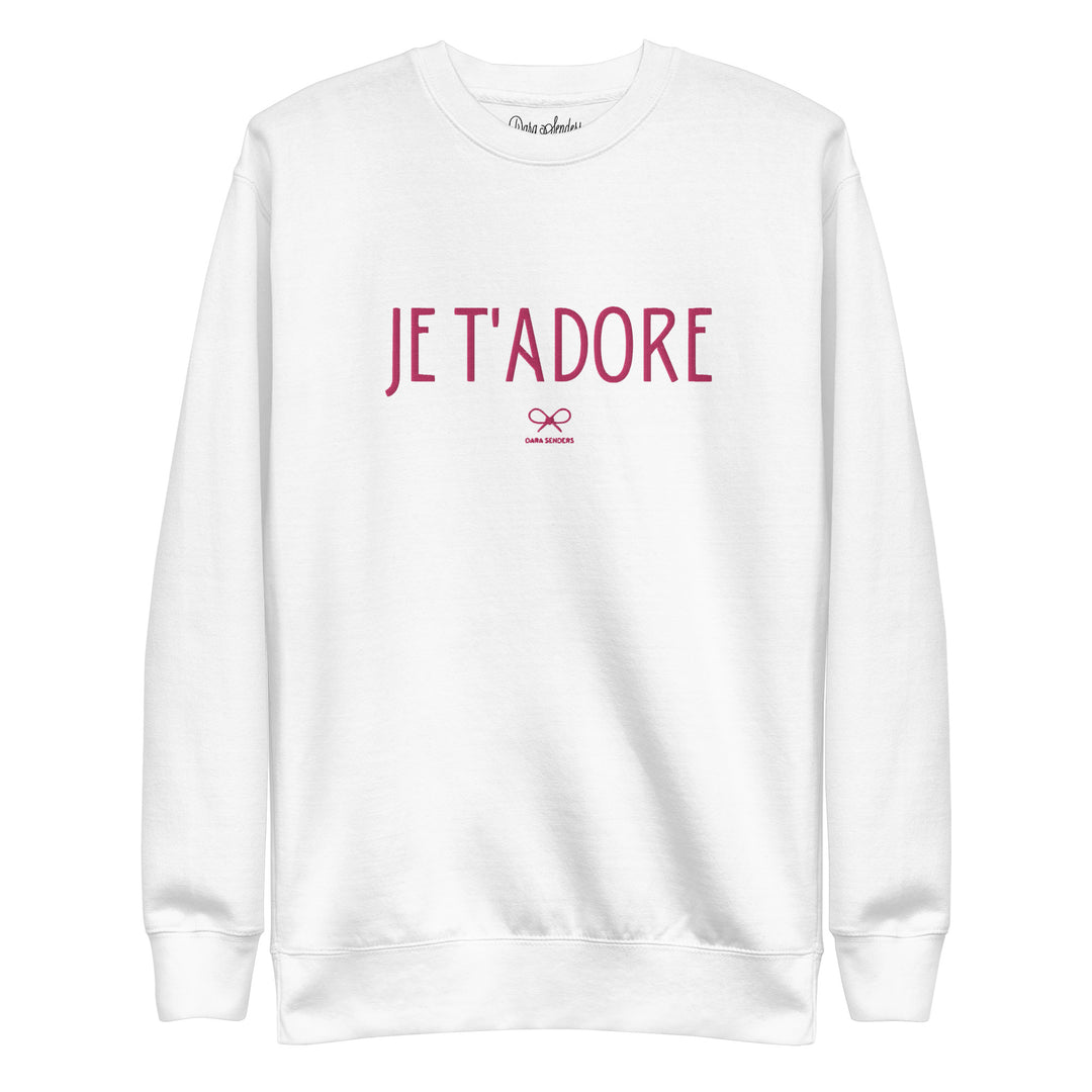 JE T'ADORE • EMBROIDERED PULLOVER